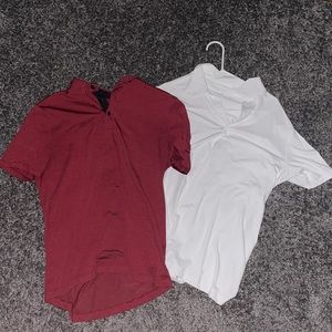 2 Men’s medium Lululemon Polo Shirts